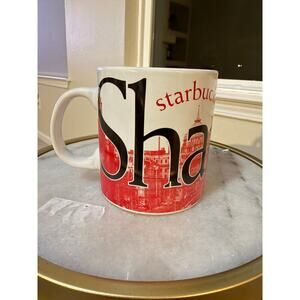 Starbucks Shanghai Mug – Global Icon Series (16 oz) – Red Skyline